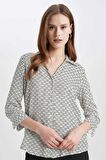 DeFacto Regular Fit Uzun Kollu Desenli Gömlek K6402AZ24SPWT34