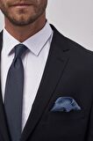 Erkek Lacivert Slim Fit Dar Kesim Su Ve Leke Tutmayan Nano Takım Elbise