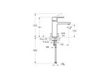 VitrA Flo S A42593 Lavabo Bataryası Yüksek, Uzun Çıkış Ucu, Krom