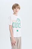 DeFacto Erkek Çocuk NBA Boston Celtics Bisiklet Yaka Kısa Kollu Tişört D9549A825SMWT34