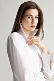 DeFacto Regular Fit Basic Düz Poplin Uzun Kollu Beyaz Gömlek E5336AX25SPWT34