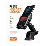 POWERBAY TT13 AYARLANABİLİR VANTUZLU CEP ARAÇ TUTUCU OTO ARABA İÇİ TELEFON TUTUCU