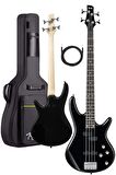 Midex MBG-400BK Üst Segment Profesyonel Bas Gitar 4 Telli (Softcase Gigbag ve kablo Dahil)