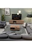 Mezza SET 1360-2090 VİSİON TV ÜNİTESİ - ORTA SEHPA SETİ HAT - KAPLAN