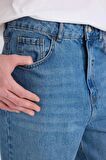 DeFacto %100 Pamuk Baggy Fit Geniş Kalıp Normal Bel Geniş Paça Jean Pantolon B5783AX25SPNM28