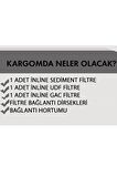 Kapalı Kasa Su Arıtma Cihazı Inline Filtresi 3lü Filtre Set