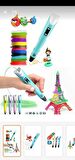 3d Pen 3 Boyutlu Yazıcı Kalem 3 Renk X 3 Metre Filament 3d Printing Pen