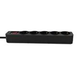 Inca IPW-44SY3 5 port Akım Korumalı Led Tuşlu Priz 3M - Siyah
