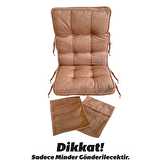 Reyo Home Sallanan Sandalye Minderi Kapitone Çift Cepli Kahve