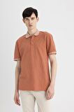 DeFacto New Regular Fit Waffle Kısa Kollu Basic Düz Polo Tişört B4508AX24SPOG604