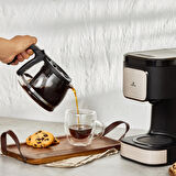 Karaca Just Coffee Aroma 2 In 1 Filtre Kahve Ve Çay Demleme Makinesi Bej