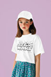 Star Wars Yıldız Savaşları Yazılı Unisex Film Çocuk Tişört (1-12 Yaş)