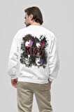 Kiss Rock Metal Baskılı Unisex Oversize Müzik Grubu Sweatshirt