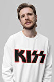 Kiss Rock Metal Baskılı Unisex Oversize Müzik Grubu Sweatshirt