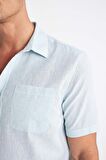 DeFacto Regular Fit Yazlık Polo Yaka Basic Düz Kısa Kollu Gömlek D4497AX24SMTR284