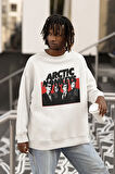 Rock Metal Müzik Grubu Baskılı Unisex Oversize Arctic Monkeys Sweatshirt