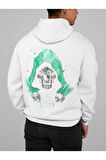 Tasarım Doctor Doomsday Baskılı Unisex Oversize Marvel Hoodie