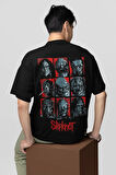 Tasarım Slipknot Baskılı Unisex Oversize Müzik Grubu Tişört