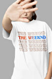 Tasarım The Weeknd 103.5 Dawn Fm Baskılı Unisex Oversize Rapper Tişört