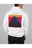 The Weeknd Baskılı Unisex Oversize Tasarım Şarkıcı Starboy Hoodie