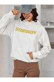 The Weeknd Baskılı Unisex Oversize Tasarım Şarkıcı Starboy Hoodie