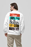 The Beatles Rock Metal Baskılı Unisex Oversize Müzik Grubu Sweatshirt