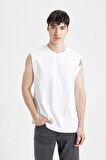 DeFacto Boxy Fit Baskılı Bisiklet Yaka Atlet C5040AX24HSWT34