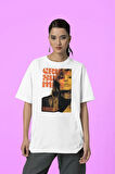 Unisex Taylor Swift Baskılı Unisex Tişört, Oversize Şarkıcı Tişört