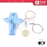 VW Jetta MK6 A6 IV 2010-2018 5C6 5C6839461 İçin Elektrikli Arka Sol Cam Kriko Tamir Seti