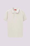 D'S Damat Regular Fit Taş Pike Dokulu %100 Pamuk Kıvrılmaz Polo Yaka Nakışlı T-Shirt 4HC14ORT51000