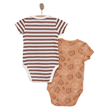 HelloBaby Aslanlı 2'li Kısa Kol Body