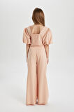 DeFacto Kız Çocuk Wide Leg Geniş Bol Paça Pamuklu Pantolon C0448A824SPOG598