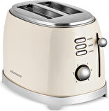 Homend Vintage Breadfast 1527H Ekmek Kızarrtma Makinesi Krem
