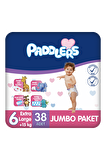 Paddlers Bebek Bezi 6 Numara X-Large 38 Adet (15+Kg) Jumbo Paket