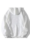 Unisex Happiest Baskılı Oversize Kapşonlu Sweatshirt
