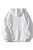 Unisex Happiest Baskılı Oversize Kapşonlu Sweatshirt