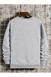 Unisex Atalanta Baskılı Bisiklet Yaka Oversize Sweatshirt