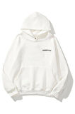 Unisex Essantial Baskılı Oversize Kapşonlu Sweatshirt