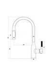 Newarc Mutfak Lavabo ve Banyo Seti (Siyah Seri)