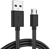 qasul3 Metre Micro USB Şarj Kablosu. Samsung, LG, HTC, Casper, Sony, Asus ve Tüm Android Cihazlar