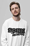 Sonic The Hedgehog Baskılı Unisex Oversize Çizgi Film Sweatshirt