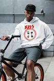 Kiss Rock Metal Baskılı Unisex Oversize Müzik Grubu Hoodie