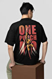 One Punch Man Baskılı Unisex Oversize Anime Karakter Tişört