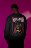 Black Sabbath Rock Metal Müzik Grubu Baskılı Unisex Oversize Sweatshirt