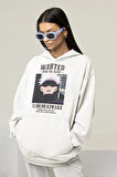 Dead Or Alive Wanted Baskılı Unisex Oversize Anime Hoodie