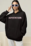 Taylor Swift Reputation Baskılı Unisex Oversize Şarkıcı Hoodie