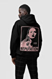 Taylor Swift Reputation Baskılı Unisex Oversize Şarkıcı Hoodie