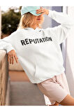 Taylor Swift Reputation Baskılı Unisex Oversize Şarkıcı Hoodie