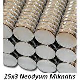 NEODYUM MIKNATIS 15X3 MM 10 ADET