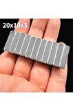 NEODYUM MIKNATIS 20X10X5 MM 5 ADET